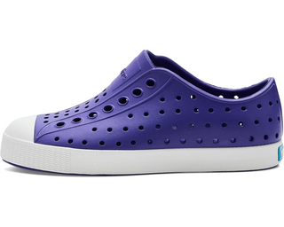 Native Jefferson Kids Slip on Shoes - Glamour Purple/Shell White