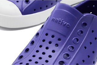 Native Jefferson Kids Slip on Shoes - Glamour Purple/Shell White