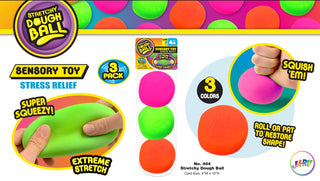 Dough Doughs 3Pk Squish Neon Balls