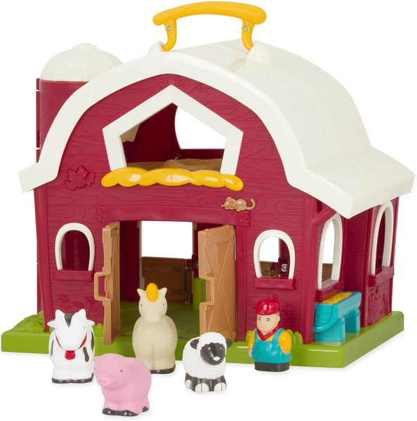 Big Red Barn - Classic Barn Playset with Carry Handle