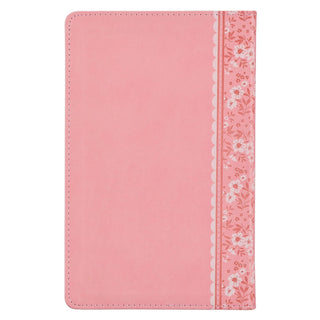 Pink Faux Leather NLT Keepsake Bible for Girls