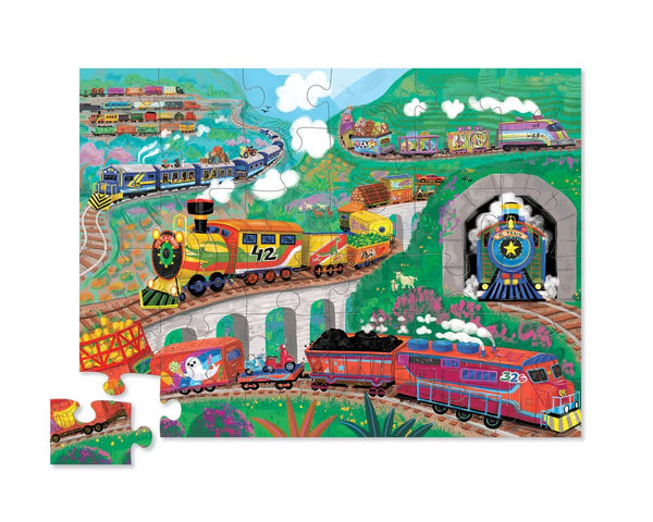 Crocodile Creek 36Pc All Aboard Train Puzzle – Olly-Olly