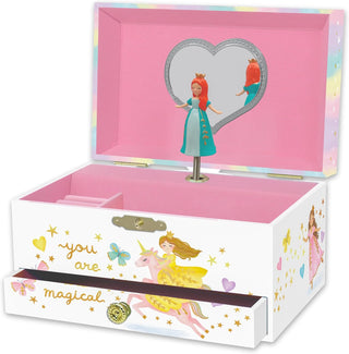 The Perfect Princess Ballerina Musical Jewelry Box - Single Drawer Deluxe
