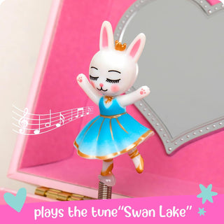 Animal Ballerina Musical Jewelry Box - Double Drawer