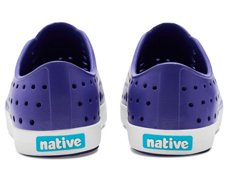 Native Jefferson Kids Slip on Shoes - Glamour Purple/Shell White