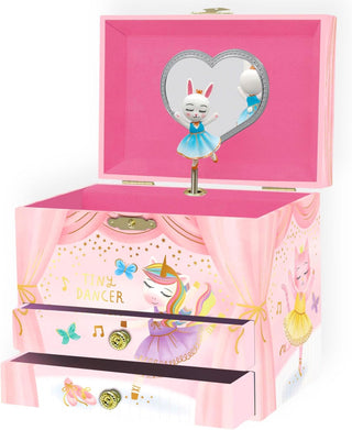 Animal Ballerina Musical Jewelry Box - Double Drawer