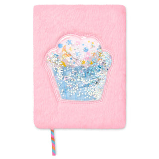 Fuzzy Cupcake Rainbow Journal