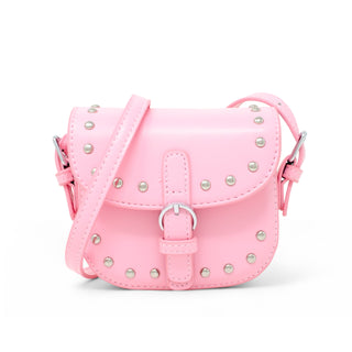 Zomi Gems pink Saddle Stud kids crossbody handbag