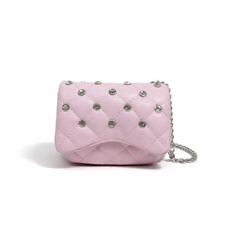 Zomi Gems Tiny Crystal Stud kids handbag in pink