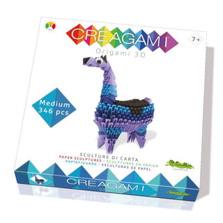 Creagami 3D Origami Modular Paper Folding Kit  - Llama