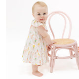 Angel Dear Circle Neck Ruffle Dress - Ribbon Bouquets