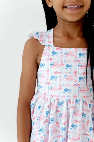 Ollie Jay Knit Patriotic Flags Rosita Dress