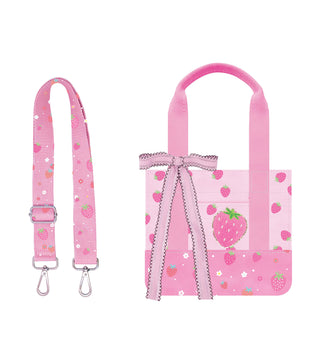 Hot Focus Mini Tote Crossbody Bag - Strawberry