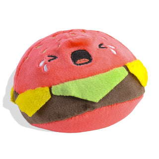 Watchitude Knead That Burger chunky squishy plush, additional view