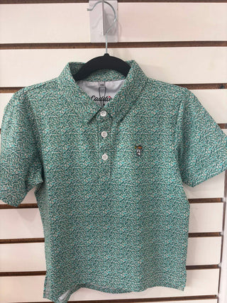 Youth Caddie Greens Polo
