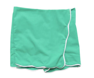 Emma Jean Tessa Scalloped Skort - Green