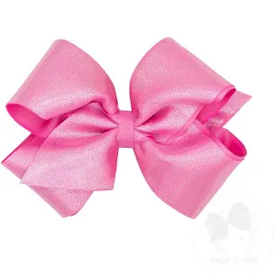 Wee Ones King Mirror Dot Grosgrain Overlay Bow