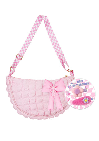 Hot Focus Bowtiful Puffer Crossbody Bag - Bowtiful