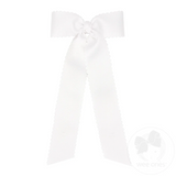 Wee Ones Medium Scalloped Grosgrain Long Tail Bow