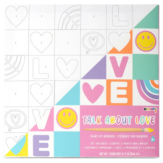 iScream Canvas Paint by Number Kit - Love