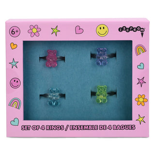 iScream 4Pk Gummy Bear Rings