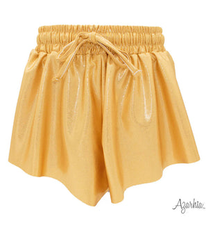 Azarhia Shimmer Butterfly Shorts- Gold