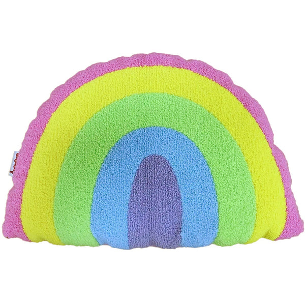 Iscream Chenille Rainbow Plush Pillow
