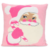 IScream Sherpa Ol' St Nick Pink Pillow