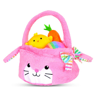 IScream Bunny Basket Plush Set