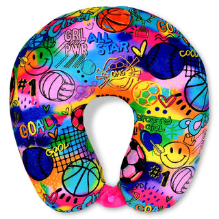 iScream Corey Paige Fun Sports Plush Neck Pillow