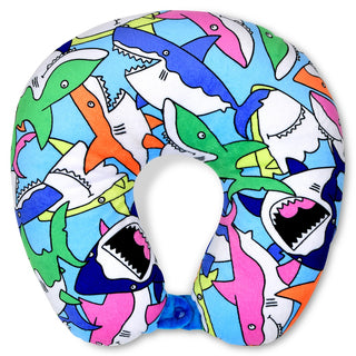 iScream Shark Frenzy Plush Neck Pillow