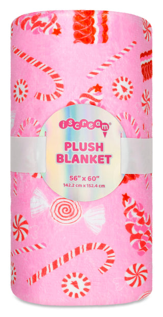 iScream Peppermint Twist Plush Blanket