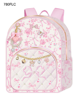 Hot Focus Deluxe Backpack Pink Floral