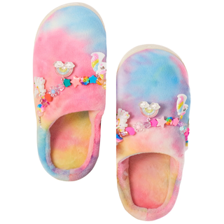 Bari Lynn Tie Dye Charm Link Slippers