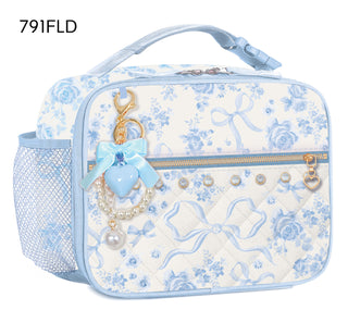 Hot Focus Insulated Lunch Bag Floral Blue