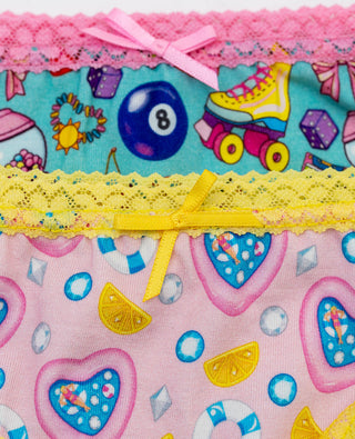 Sunshine Society Mix Tape Panties 2pc