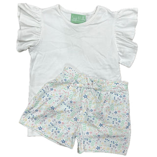 Sage & Lilly Spring Flowers Pleated Short Set