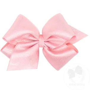 Wee Ones King Mirror Dot Grosgrain Overlay Bow