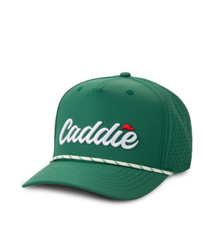 Youth Caddie Golf Performance Rope Hat - Green/White