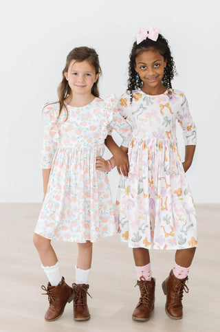 Mila & Rose Pretty Pumpkins Ruffle Twirl Dress