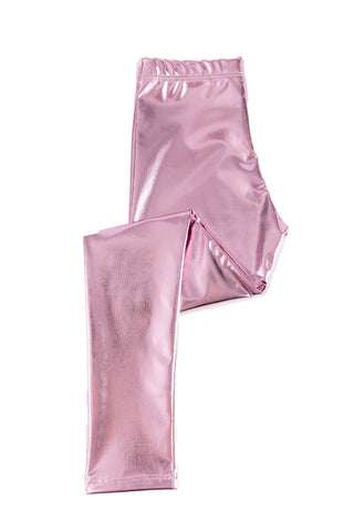 Great Pretenders Pink Metallic Love Life Leggings