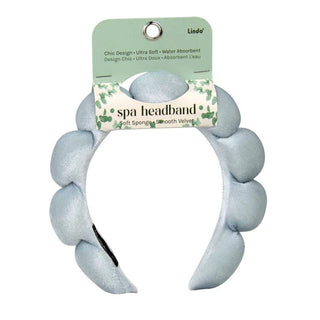 Lindo Gray Cloud Velvet Spa Headband