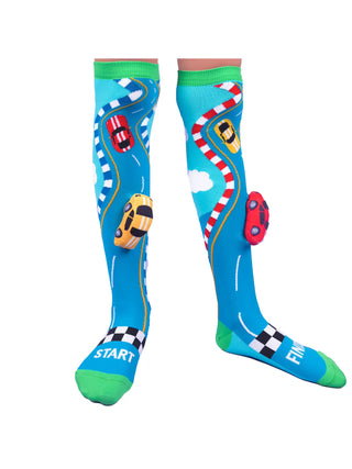 Madmia Crazy Socks - Racing Cars (Ages 6-99)