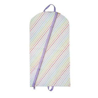 Mint Hanging Garment Bag - Tiny Hearts