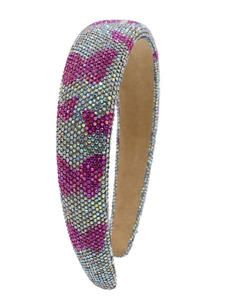 Bari Lynn Fully Crystallized Butterfly Headband - Pink