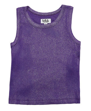 MIA NY Metallic Purple Tank Top