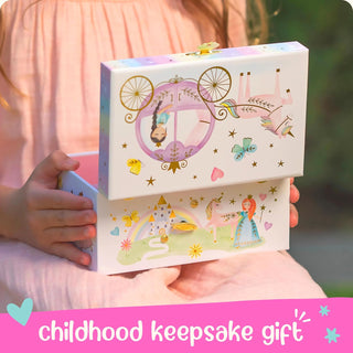 The Perfect Princess Ballerina Musical Jewelry Box - Single Drawer Deluxe