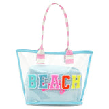 iScream Beach Clear Tote Bag 2Pc Set