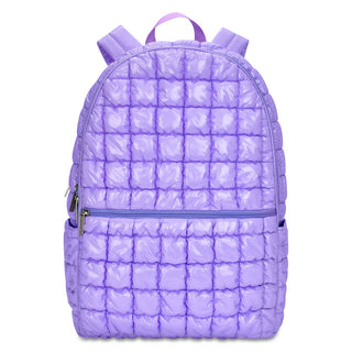 IScream Lavender Shiny Puffer Backpack