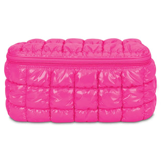 iScream Hot Pink Shiny Puffer Cosmetic Case